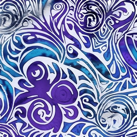 Navy Blue and Purple Teal Abstract Graphic · Creative Fabrica