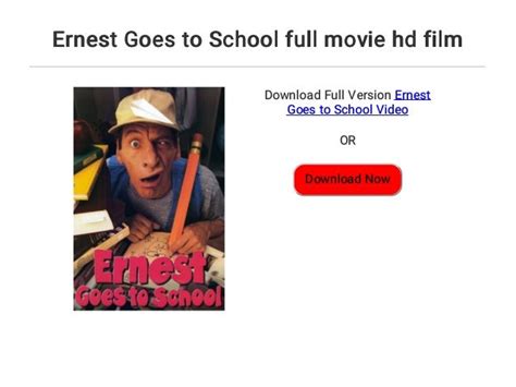 Ernest Goes to School full movie hd film