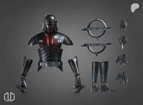 Star Wars Inquisitor Starkiller Concept One12 Figure Kit 3D model 3D ...