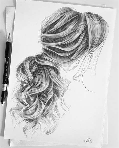 22+ Girl Hair Drawing Ideas and References - Beautiful Dawn Designs ...