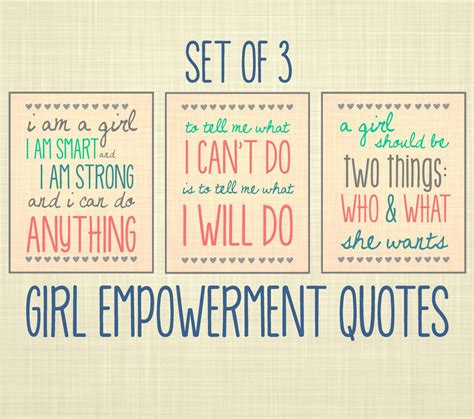 Girl Empowerment Quote Art, Set of 3- Kids Wall Art, Nursery Art, Playroom Art. $35.00, via Etsy ...