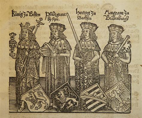 Illustration of the four lay electors of the Holy Roman Em… | Flickr