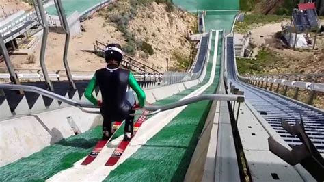 Olympic Ski Jump Training - YouTube