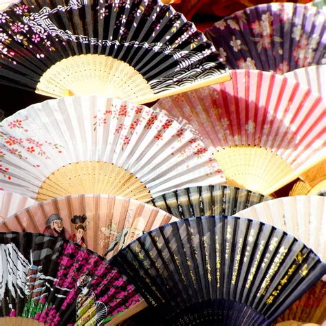 Japanese fans stock image. Image of custom, display, decoration - 17731053