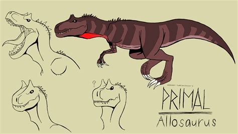 If a allosaurus was in genndy tartakovsky primal style. : Dinosaurs