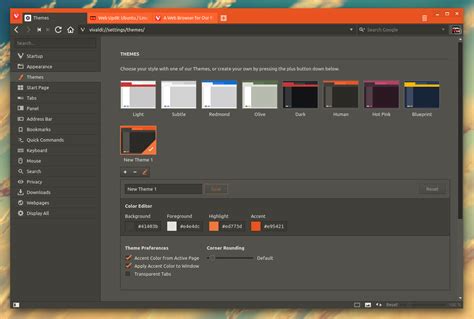 Vivaldi 1.3 Stable Released With Custom Themes, Tab Hibernation On ...