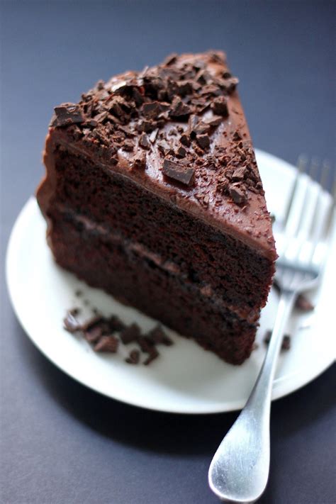 Super Decadent Chocolate Cake with Chocolate Fudge Frosting - Baker by Nature