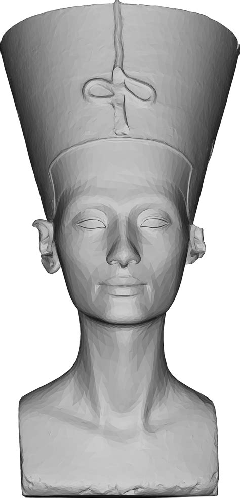 Bust - This Free Icons Png Design Of Low Poly 3d Nefertiti, HD Png Download - Original Size PNG ...