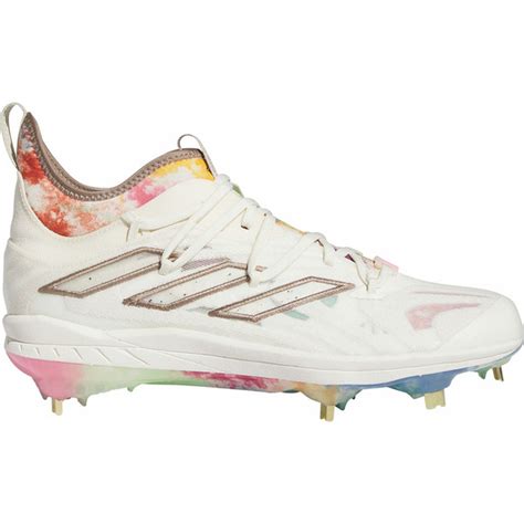 adidas Men's adizero Afterburner 9 NWV Summer Bash Metal Baseball Cleats - White & Brown (1 each ...