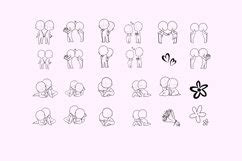 Chibi Body Stamp Love Edition: 24 Chibi Couple Base Poses