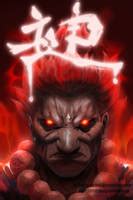 Akuma's Raging Demon by EntemberDesigns on DeviantArt