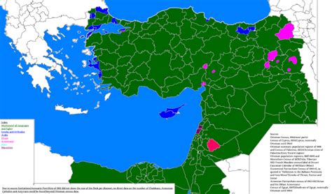 Map of ethno-confessional groups in Turkey and... - Maps on the Web