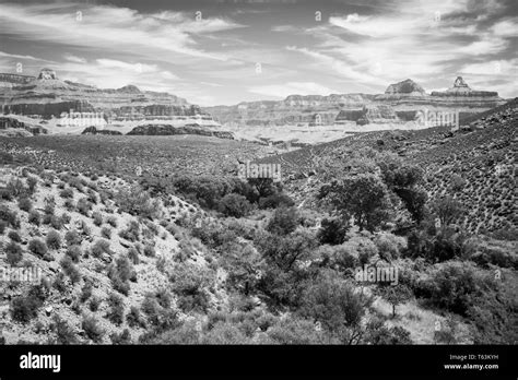 Views while going to Plateau Point from Indian Garden at Grand Canyon National Park, Arizona ...