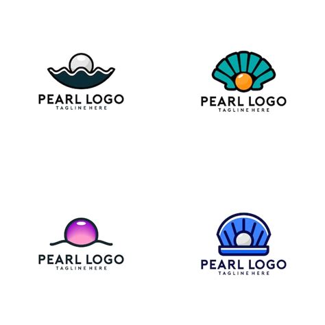 Pearl logo collection Vector | Premium Download