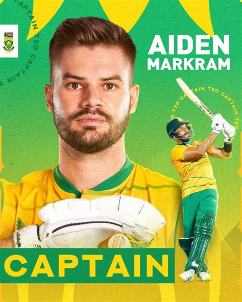 Aiden Markram announced as new Proteas captain : r/Cricket