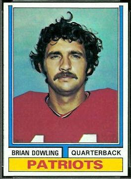 1974 Topps Football Card #357: Brian Dowling rookie card