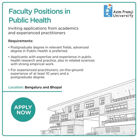 Azim Premji University on LinkedIn: Faculty positions in Public Health