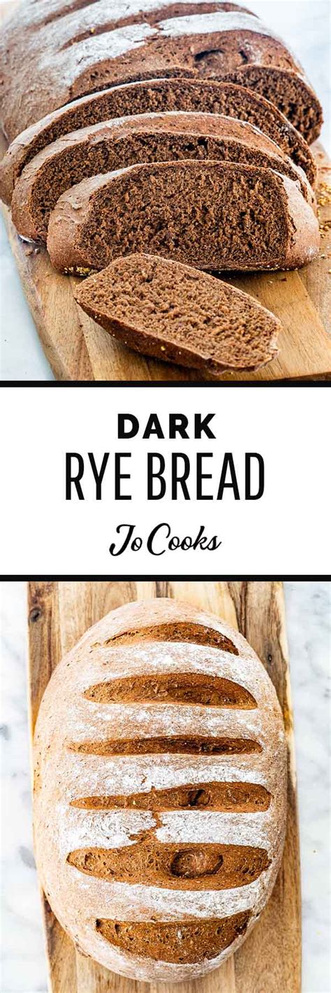 Dark Rye Bread - Jo Cooks