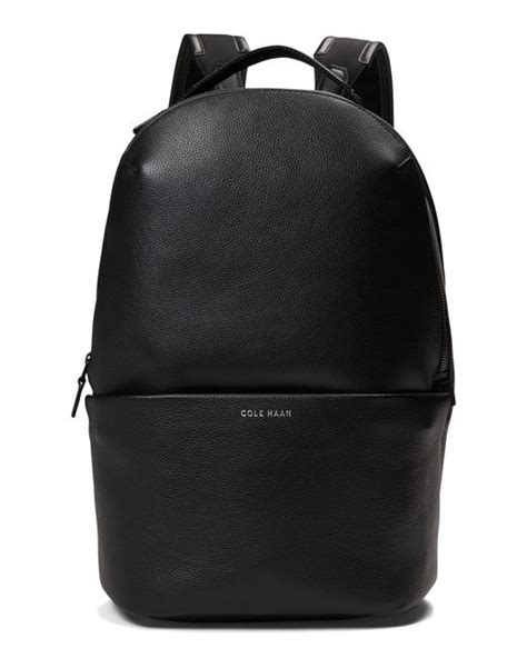 Cole Haan Leather Grand Series Triboro Backpack in Black for Men | Lyst