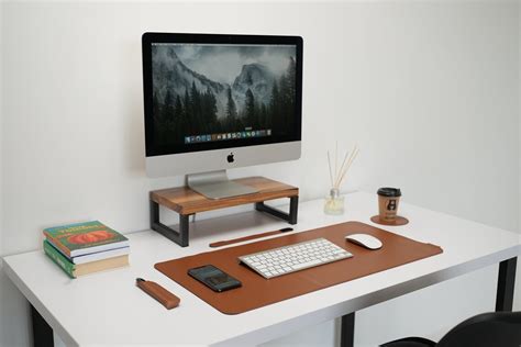 Wireless Charging Desk Pad Leather Desk Mat Custom Desk Pad - Etsy