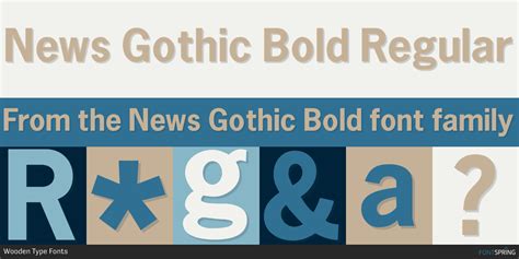 Similar Fonts To News Gothic Bold | Fontspring