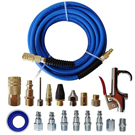 Abakoo 19 Pieces Air Compressor Accessory Kit, 1/4" x 25ft Hybrid Air ...