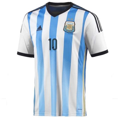 Argentina Home football shirt 2014/15 Messi 10 - Adidas - SportingPlus ...