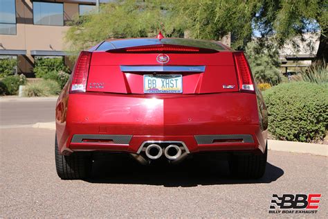 Cadillac CTS-V Coupe Cat Back Exhaust System with X-Pipe (Round Tips) # ...