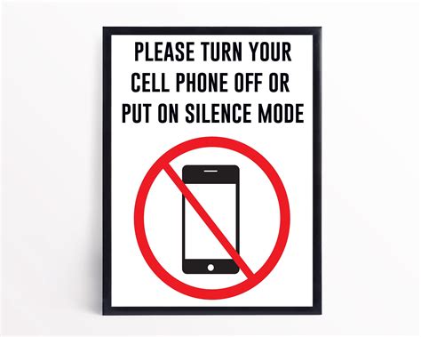 Printable No Cell Phones Allowed Sign, No Cell Phone Sign, No Cell ...