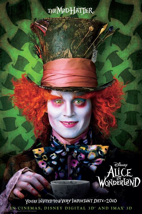 THE MAD HATTER ALICE IN WONDERLAND JOHNNY DEPP WALL ART PRINT PREMIUM ...