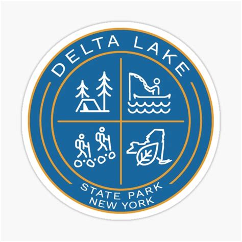 "Delta Lake State Park Heraldic Logo" Sticker for Sale by VanyaKar | Redbubble