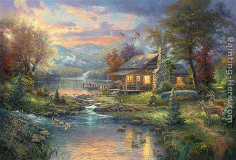 Thomas Kinkade Nature's Paradise painting | framed paintings for sale