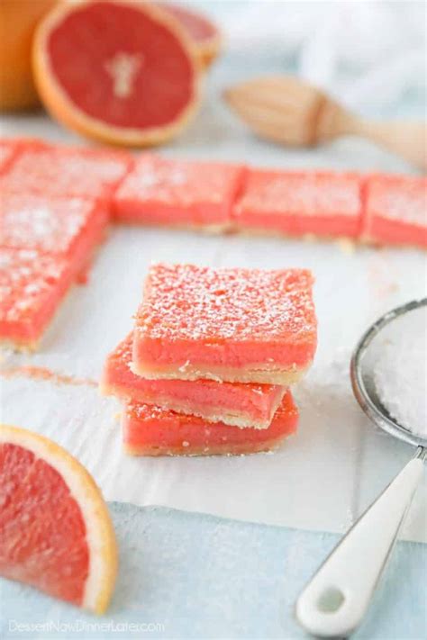 Grapefruit Bars + Video | Dessert Now Dinner Later