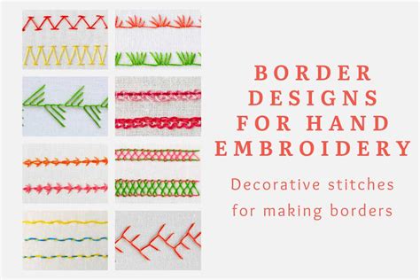 Border designs for hand embroidery — EasyToMake designs