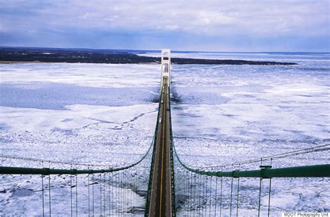 Try Not To Get The Chills When You Look At This Mackinac Bridge Photo | HuffPost Impact