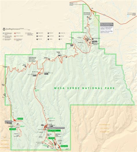 Large detailed tourist map of Mesa Verde - Ontheworldmap.com