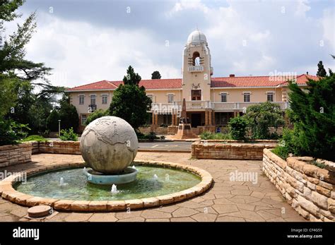 Old Town Hall and fountain, Heidelberg, Gauteng Province, Republic of South Africa Stock Photo ...