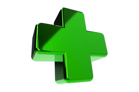 Green 3d Health Plus PNGs for Free Download