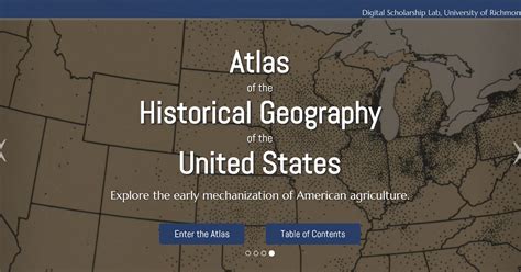 Free Technology for Teachers: The Online Atlas of the Historical Geography of the United States