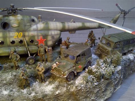 This military plastic model diorama has just about everything you could ...