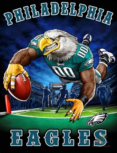 Philadelphia Eagles NFL Diamond Painting - 40x60cm / Full Round Drill ...