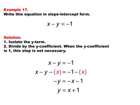 Math Example--Linear Function Concepts--Linear Equations in Standard Form: Example 17 | Media4Math