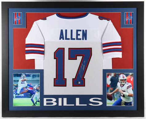 Josh Allen Signed Custom Framed Jersey Display (Beckett) | Pristine Auction