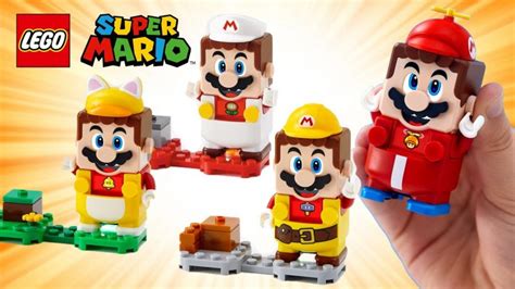 New LEGO Mario Power-Up Packs unveiled featuring four Mario suits ...