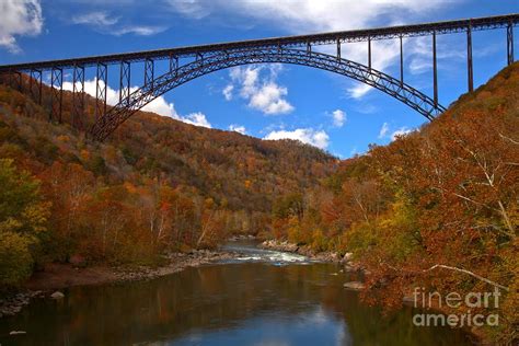 New River Gorge Fiery Fall Colors Photograph by Adam Jewell | Fine Art ...