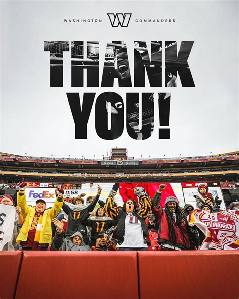 Washington Commanders on Twitter: "For all of your support this season 💛"