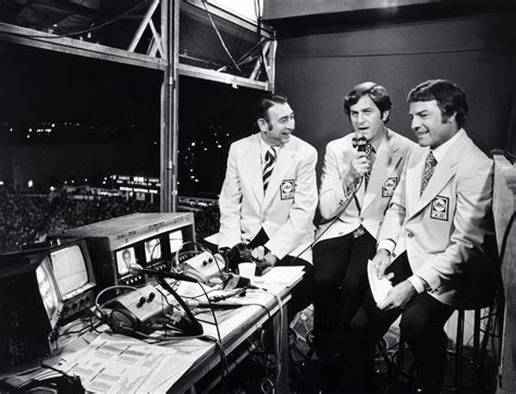 Monday Night Football announcers Don Meredith, Keith Jackson, Abc Photo ...