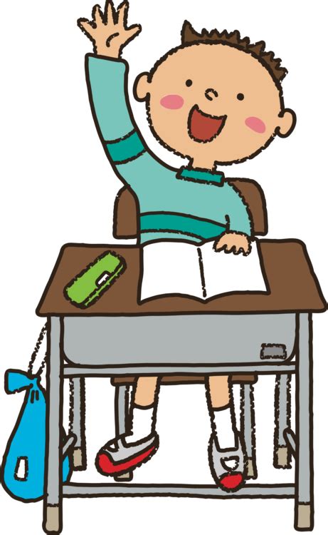 Student Teacher Encapsulated Postscript Learning Elementary - Raise Up Hand Cartoon Clipart ...