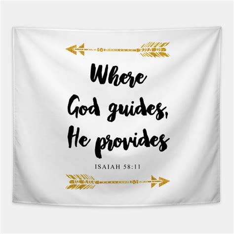 Isaiah 58:11 Bible Verse - Bible Verse - Tapestry | TeePublic