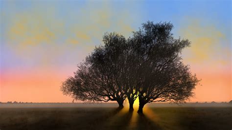 Wallpaper : digital painting, digital art, nature, landscape 1920x1080 - Anonymous1280394 ...